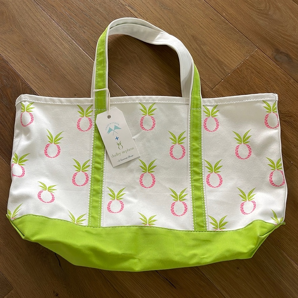 Crab + Cleek X Dudley Stephens Pineapple Tote Bag - Picture 1 of 4
